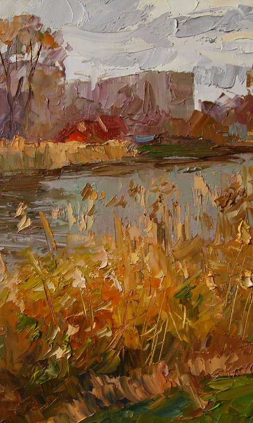 Autumn river by Boris Serdyuk