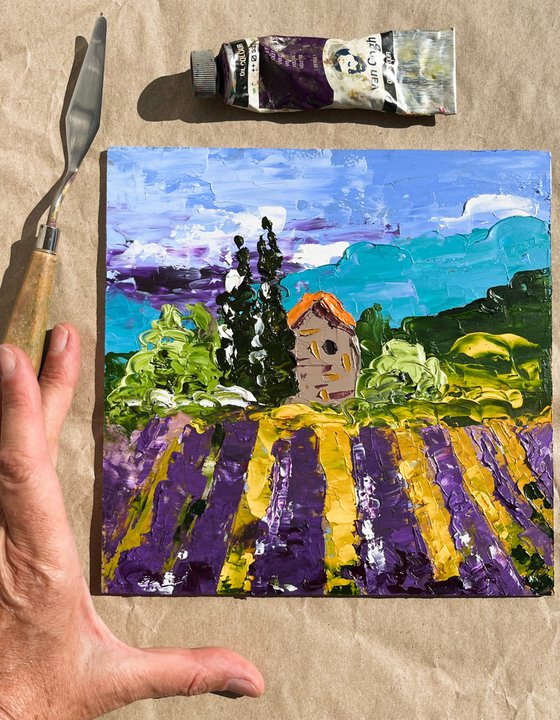 Provence Lavender Field Art