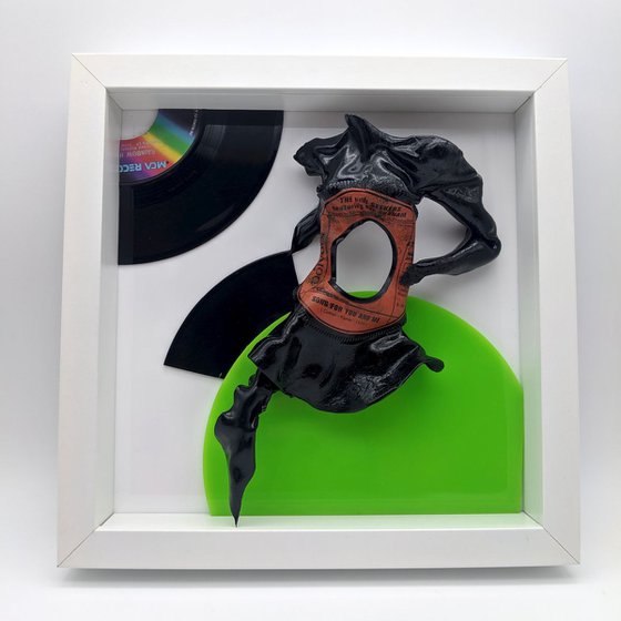 Vinyl Music Record Sculpture - "Song for You and Me"