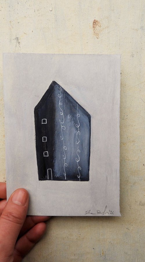 The dark blue house by Silvia Beneforti