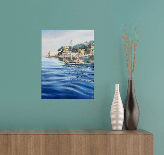 Blue Italian morning. Recco