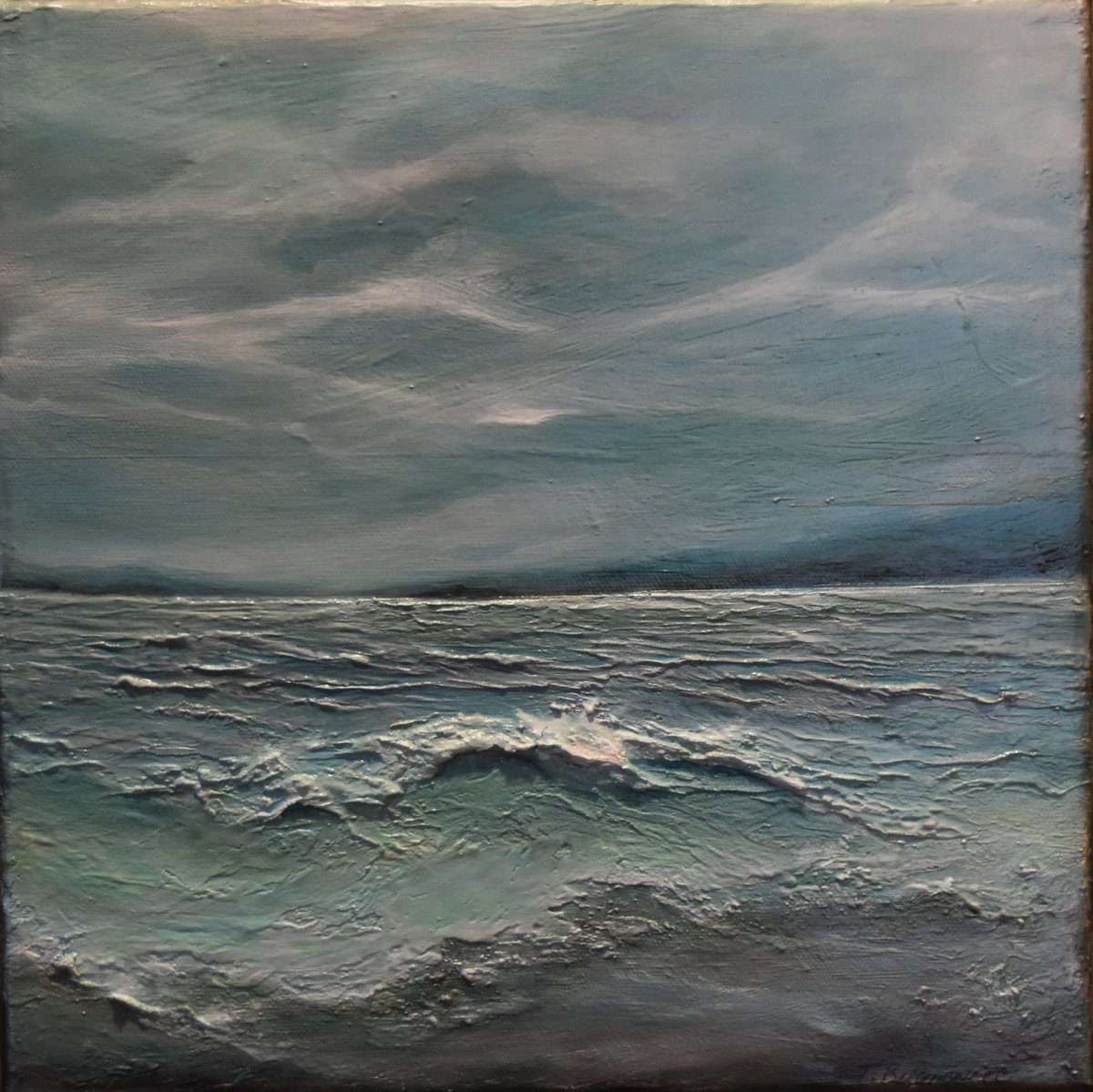 Holidays by the Sea Seascape painting by Tamara Bettencourt