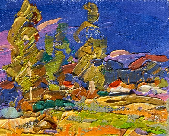 Blue sky over the fields