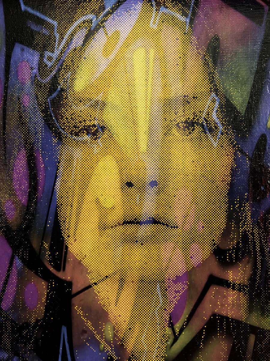 Impressionistic Portrait Acrylic Painting By Dario Moschetta, 16 X 20, Upcoming Signs 6, Original Artwork