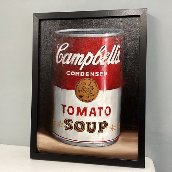Soup can still life