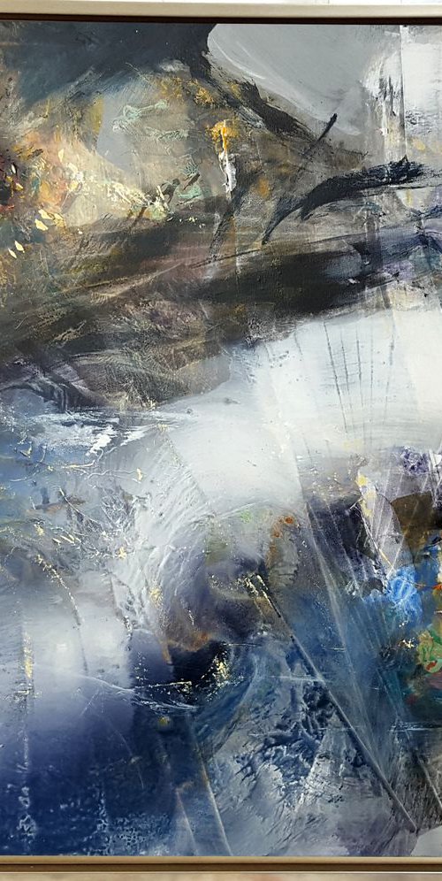 Study of a storm Melancholia mindscape dreamscape lightscape oneiric abstract landscape by O KLOSKA by Kloska Ovidiu