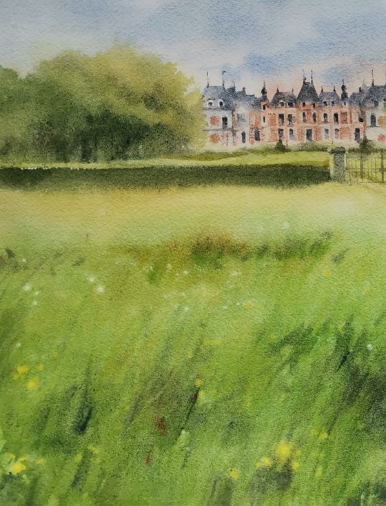 Clermont Castle in spring
