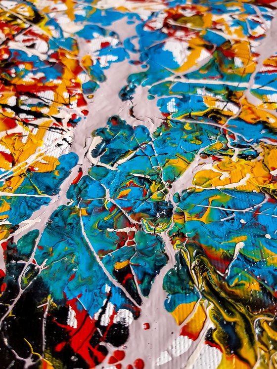 - Tematia - Style of JACKSON POLLOCK. Abstract Expressionism Painting.