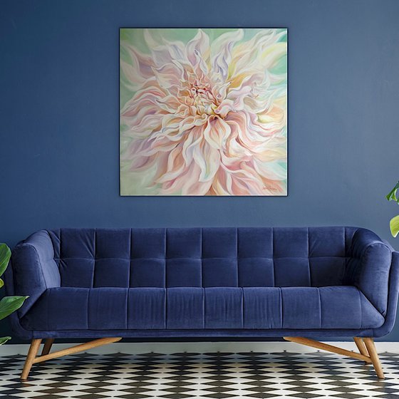 'Precious'- Dahlia Flower Painting