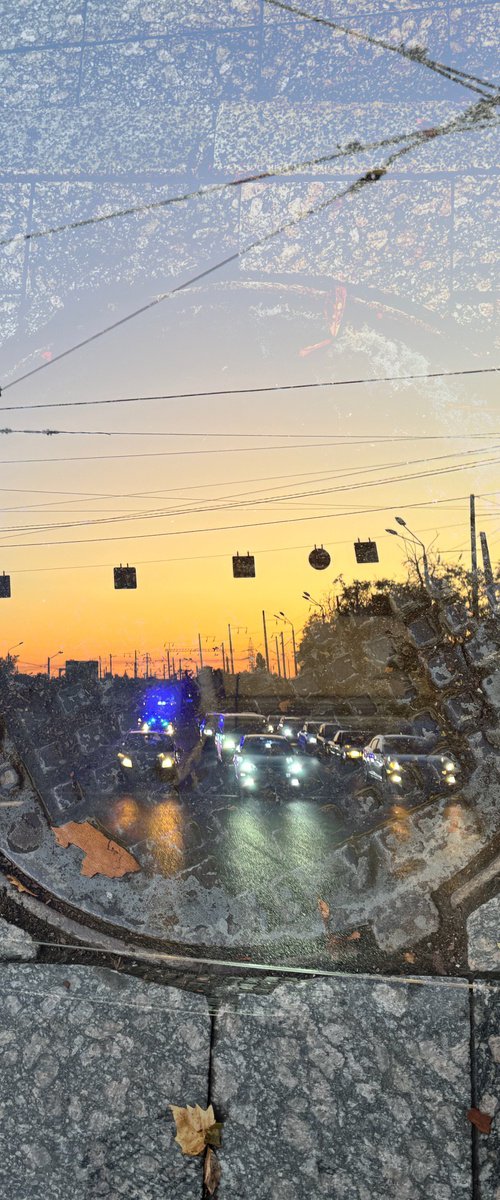 Night Cityscape Photocollage by Yuliia Sharapova