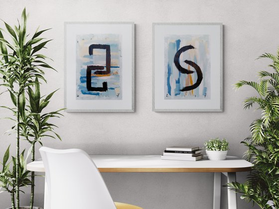 Quiet Currents. Diptych.
