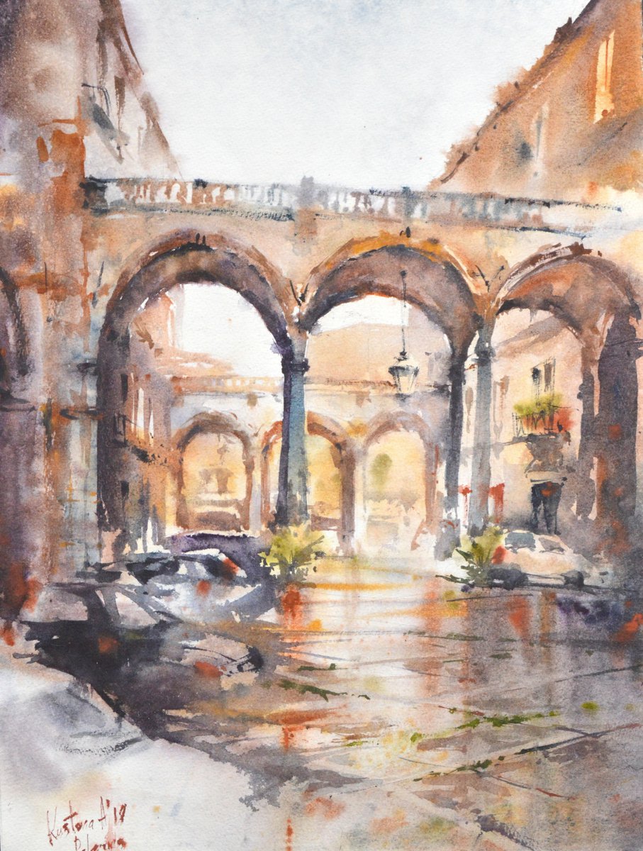 Rainy Palermo. Italy by Anastasia Kustova