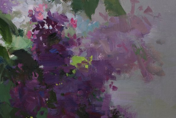 Lilac Flower Painting