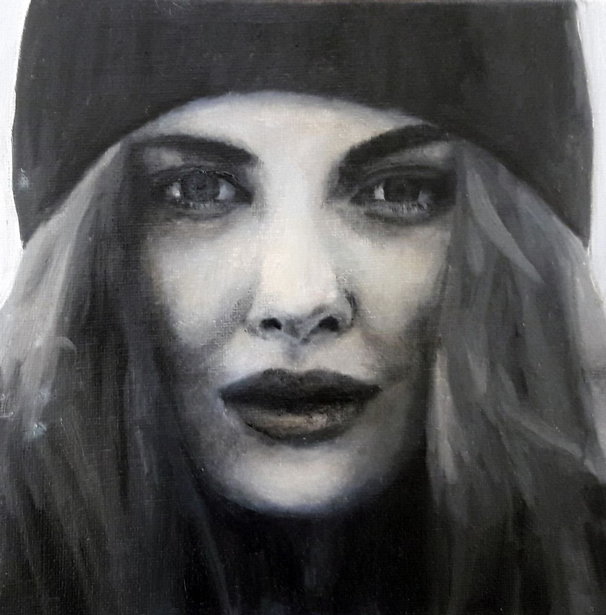 20cm x 20cm Contemporary Portrait, Ref#191 by Ivana M. Neo