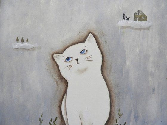 The little white cat