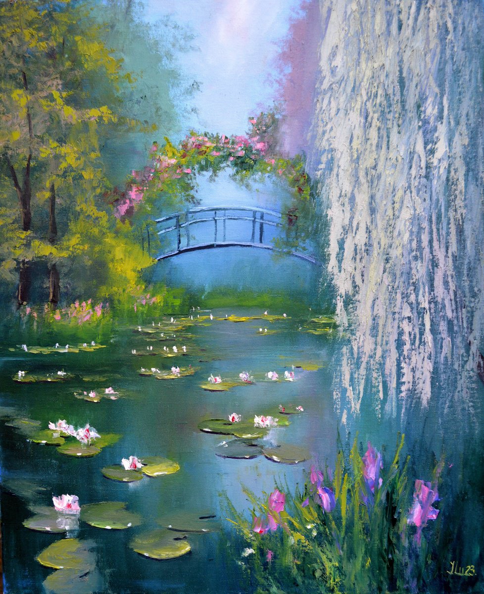 Pond in spring by Elena Lukina