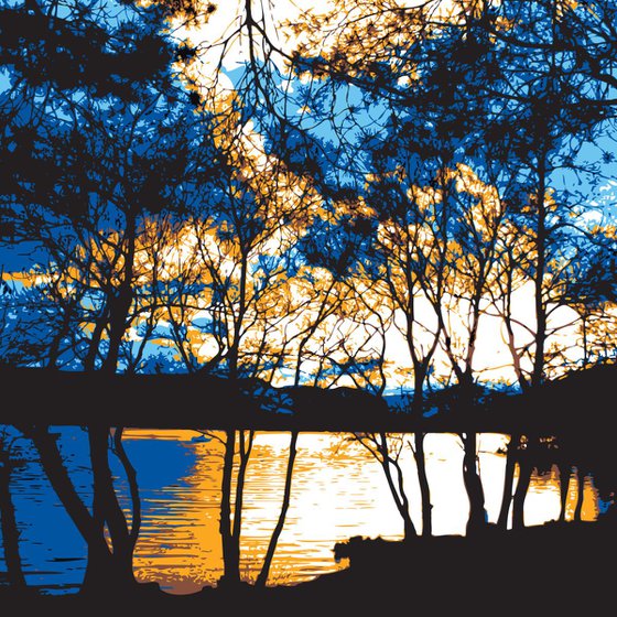 SUNSET ON LOCH LOMOND - MILLAROCHY BAY