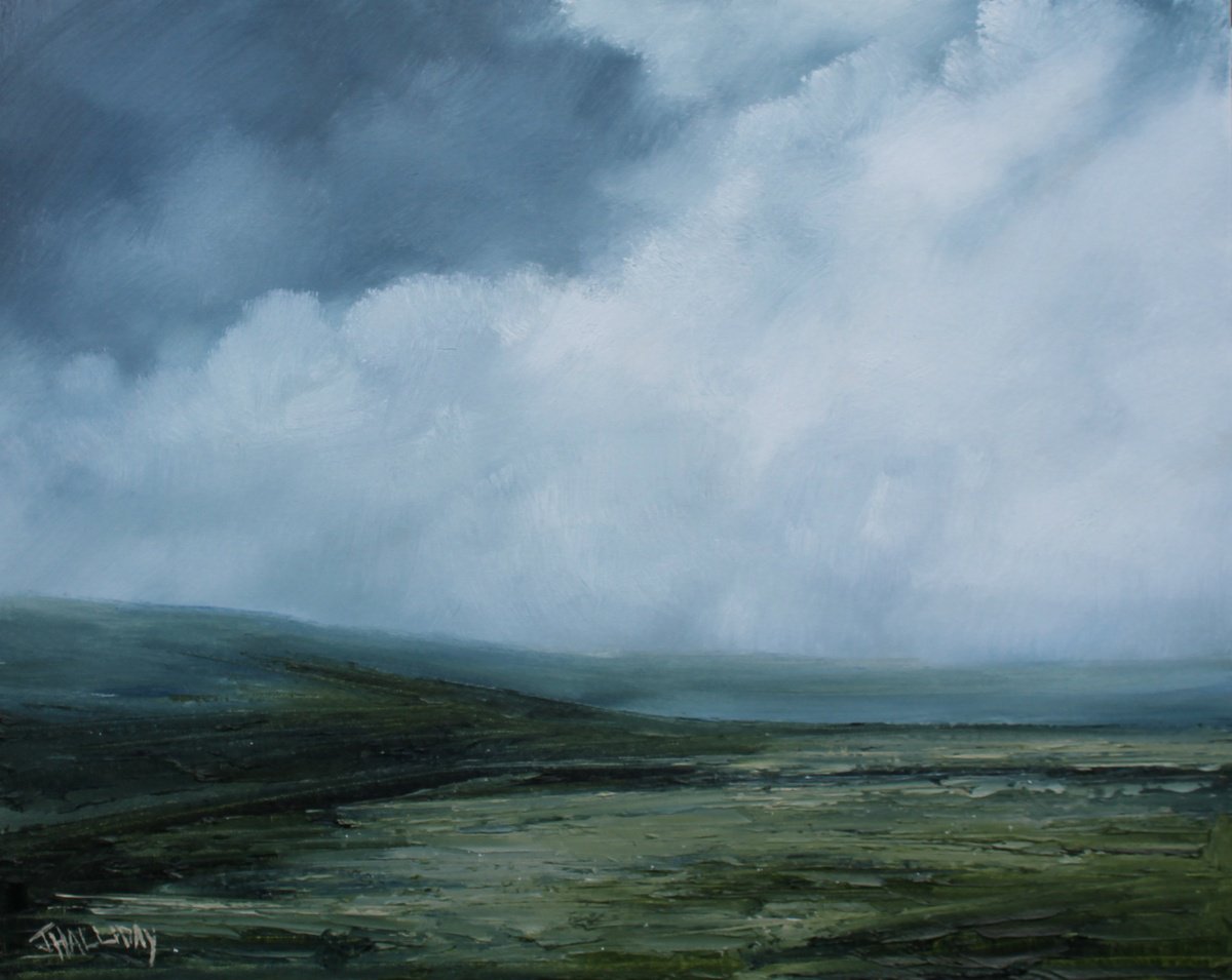 Here comes the rain, Irish Landscape by John Halliday