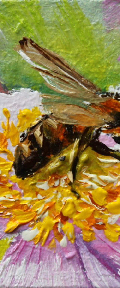 Honeybee on Wildflower by Natalia Shaykina