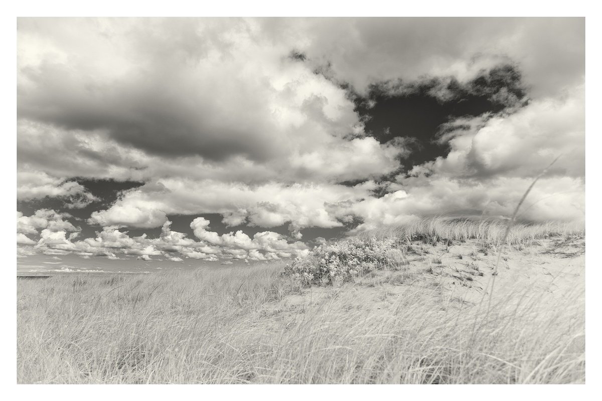 Photorealistic Landscape Photograph By Brooke T Ryan, 36 X 24, Dunes And Clouds, 36 X 24, Original Artwork