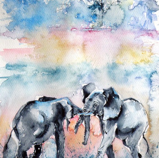Elephant meeting