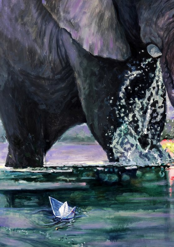 Giants at the River Watering Hole