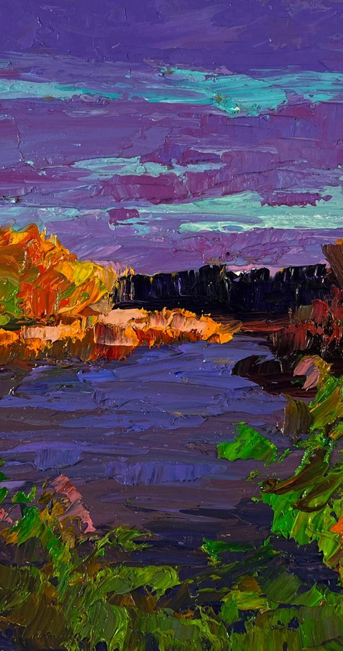 Autumn Colors in Warm Evening Light by Boris Serdyuk