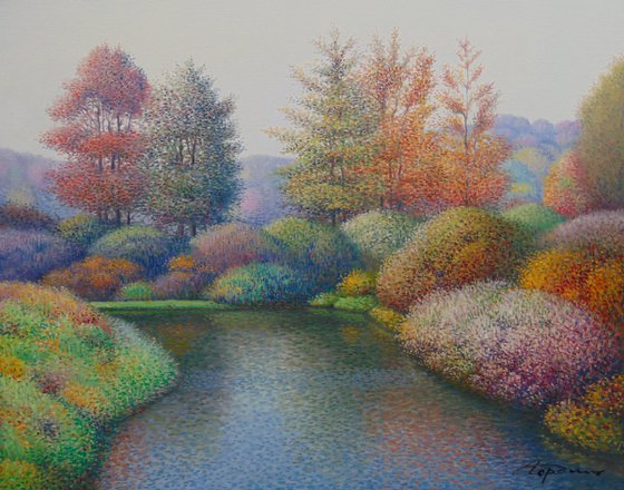 River in autumn 16"x20"