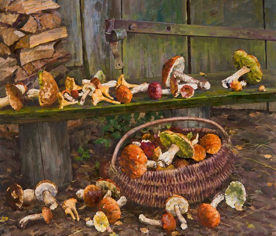 Still Life with Mushrooms