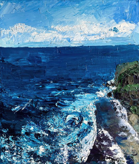 Bali Ocean Oil Painting