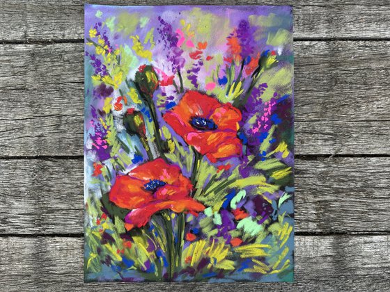 Red poppies