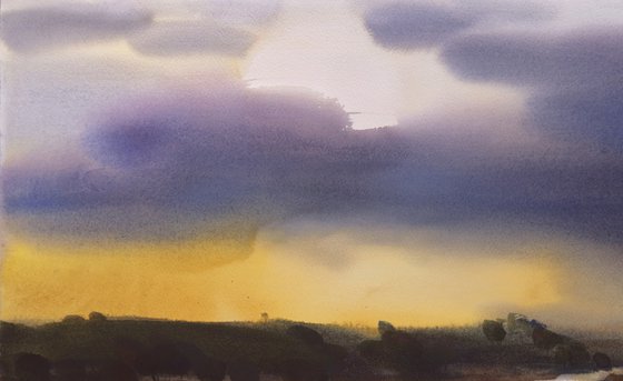The stream of a dusk
