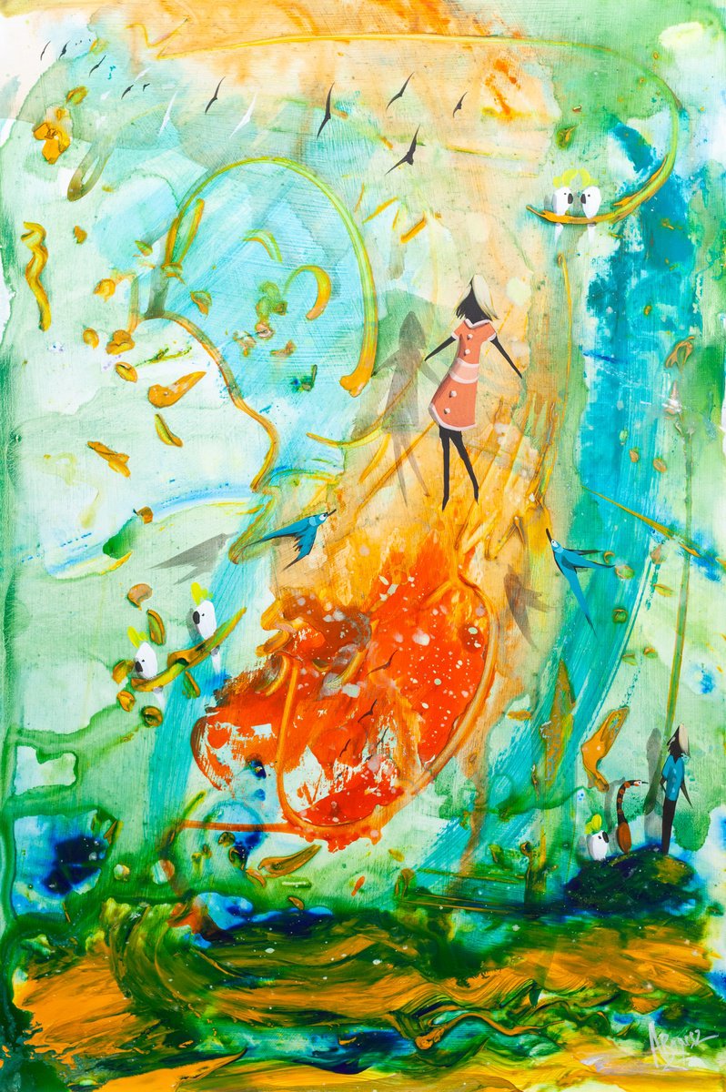 Learning To Fly By Adam Bogusz, 16 X 24, Artwork For Sale On Artfinder