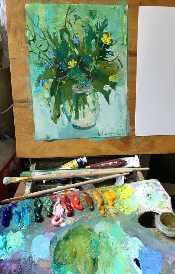 green bouqet