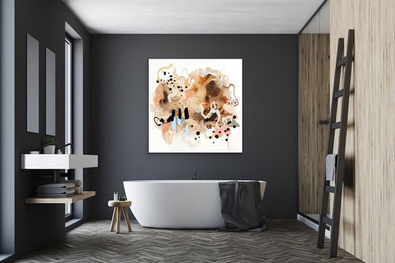 Tumbleweed - Original bold abstract on canvas - Ready to hang