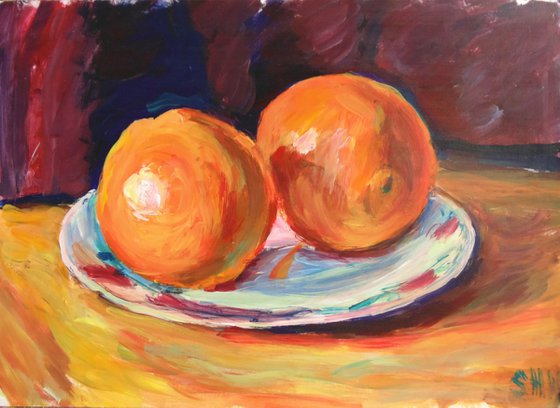 Two oranges