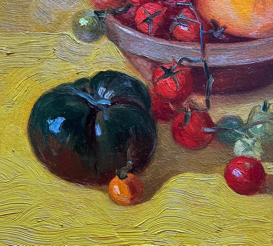 Still life with tomatoes