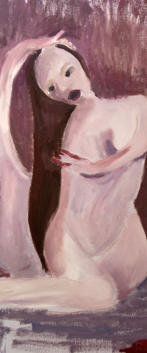 Nude In Purple by Ryan  Louder