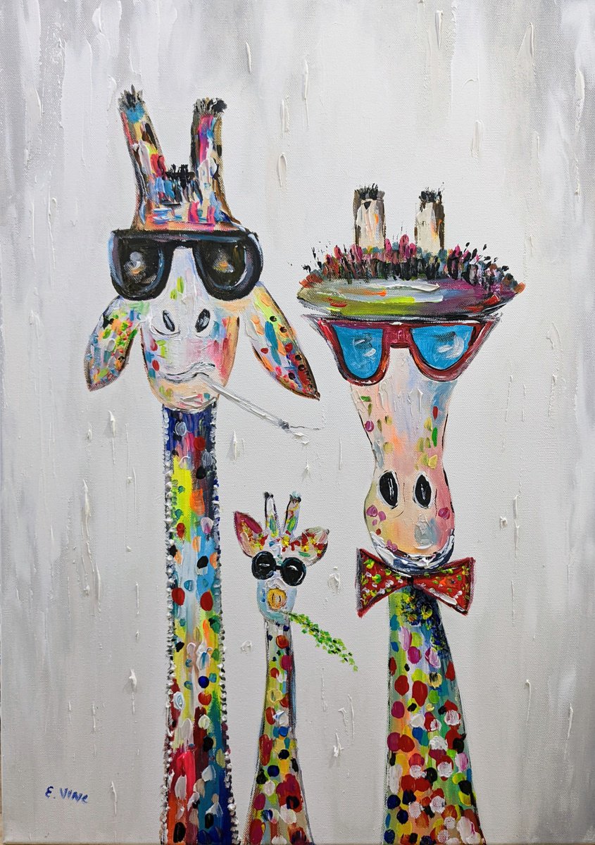 Giraffes by Evelina Vine