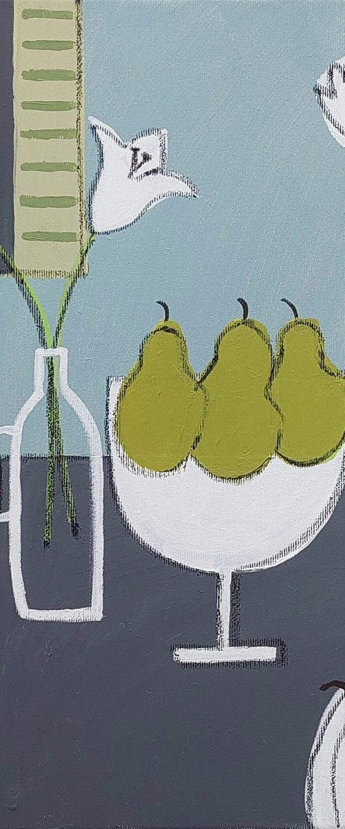 Still Life with Four Pears by Jan Rippingham