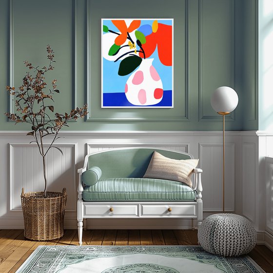 Red Dots Vase