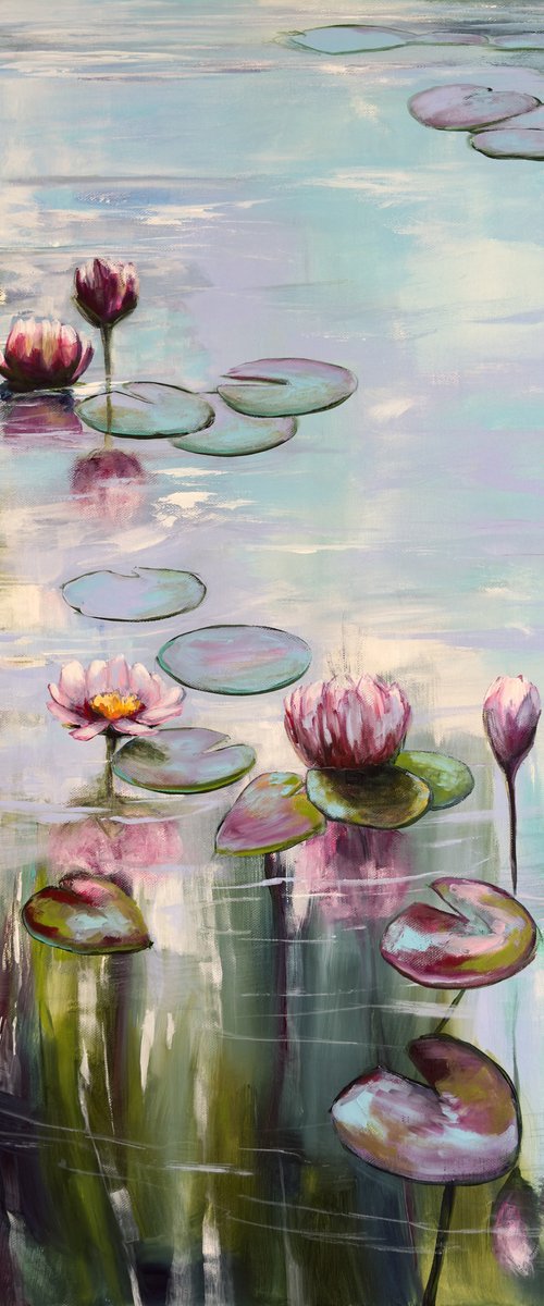 My Love For Water Lilies 9 by Sandra Gebhardt-Hoepfner