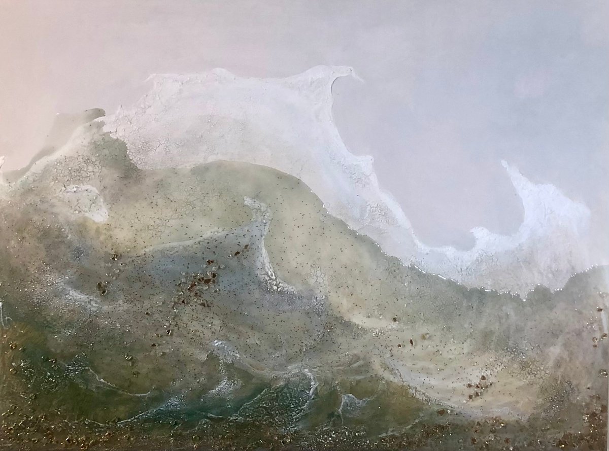 Abstract Painting By Tamara Bettencourt, 48 X 36", You Take My Breath Away, Original Artwork