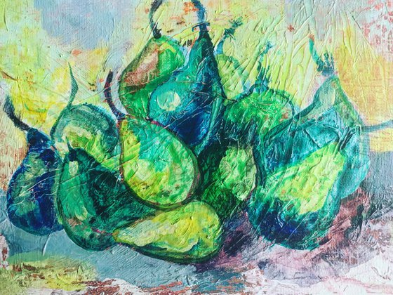 Green pears -still life
