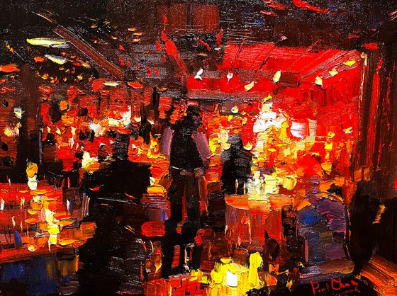 Red Bar Interior
