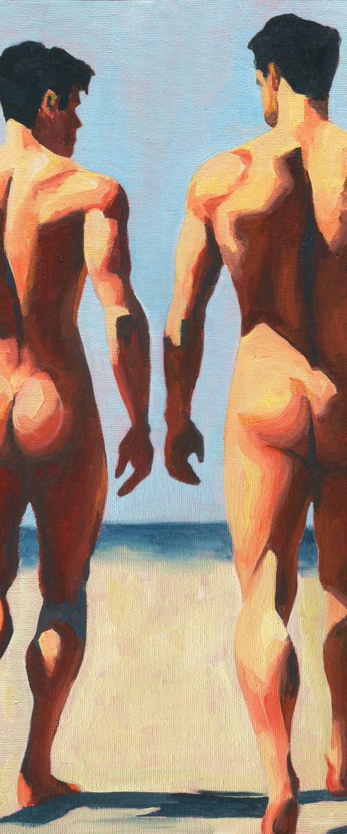 Twin Shadows - Male Nude by Goodvin Nerko