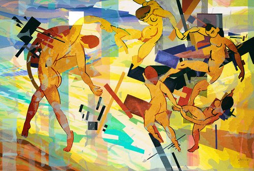 Matisse and his dancers at the edge of the universe by Nikolay Devnenski