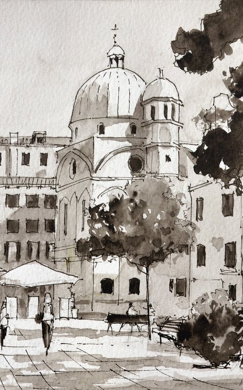 Campo Santa Maria Nova, Venice by Ramesh Jhawar