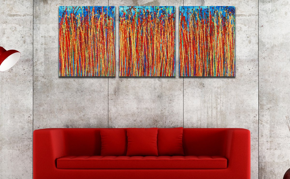Drizzles Symphony 8 By Nestor Toro, 48 X 20, Artwork For Sale On Artfinder