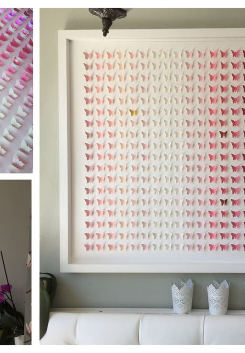 Rainbow of Pinks Butterfly Box by Lorna Doyan